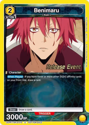 Benimaru (010) (UEPR/TSK-2-010), That Time I Got Reincarnated as a Slime Release Event Cards — Union Arena card price