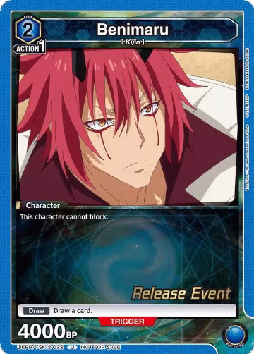 Benimaru (022) (UEPR/TSK-2-022), That Time I Got Reincarnated as a Slime Release Event Cards — Union Arena card price