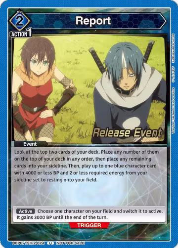Report (UEPR/TSK-2-024), That Time I Got Reincarnated as a Slime Release Event Cards — Union Arena card price