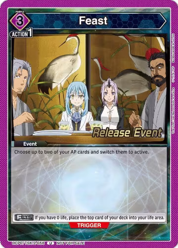 Feast (056) (UEPR/TSK-2-056), That Time I Got Reincarnated as a Slime Release Event Cards — Union Arena card price