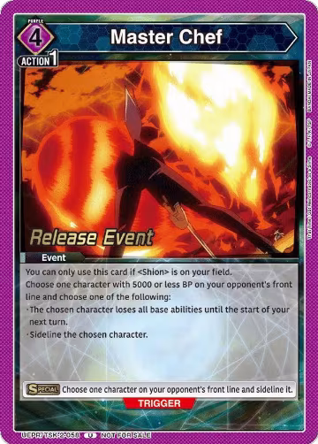 Master Chef (UEPR/TSK-2-058), That Time I Got Reincarnated as a Slime Release Event Cards — Union Arena card price