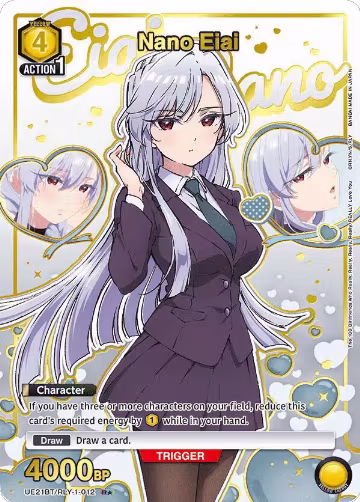 Nano Eiai (012) (R*) (UE21BT/RLY-1-012), The 100 Girlfriends Who Really, Really, Really, Really, REALLY Love You — Union Arena card price