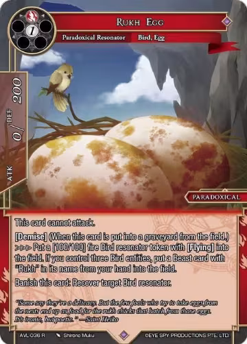 Rukh Egg (AVL-036 R), Attack on Velmardia — Force of Will card price