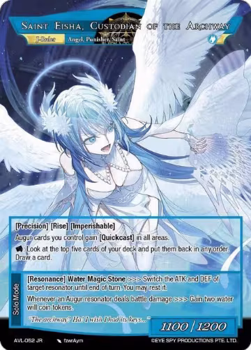 Royal Historian, Saint Eisha // Saint Eisha, Custodian of the Archway (AVL-052 JR), Attack on Velmardia — Force of Will card price