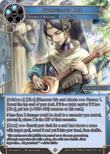 Storytelling Bard (AVL-055 R), Attack on Velmardia — Force of Will card price
