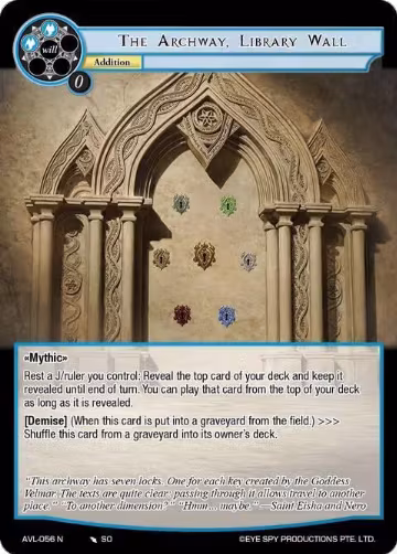The Archway, Library Wall (AVL-056 N), Attack on Velmardia — Force of Will card price