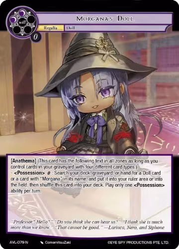 Morgana's Doll (AVL-079 N), Attack on Velmardia — Force of Will card price