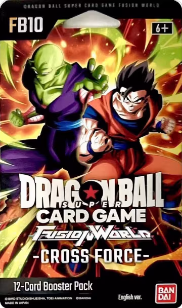 Cross Force Sleeved Booster Pack [Son Gohan and Piccolo], Cross Force — DB Fusion sealed product price