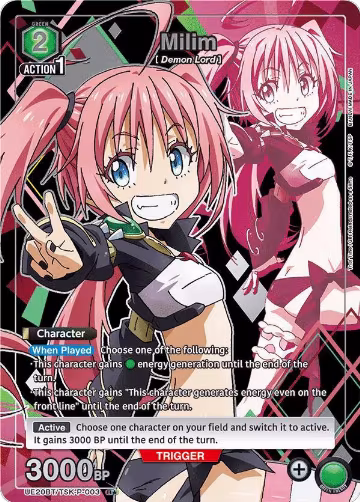 Milim (P-003) (R*) (UE20BT/TSK-P-003), That Time I Got Reincarnated as a Slime — Union Arena card price