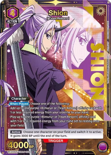 Shion (P-005) (R*) (UE20BT/TSK-P-005), That Time I Got Reincarnated as a Slime — Union Arena card price