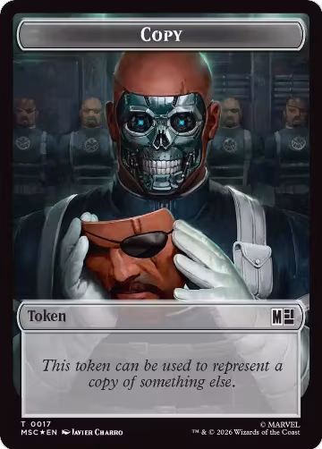 Copy // Soldier Double-Sided Token (Surge Foil) (17 // 23), Commander: Marvel Super Heroes — Magic card price