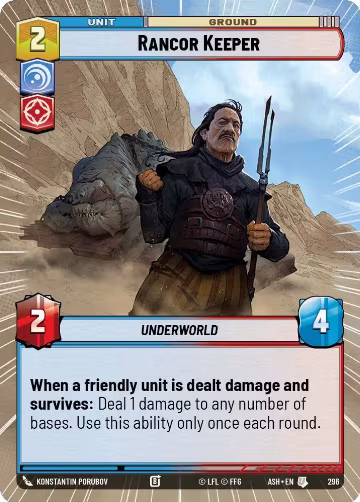 Rancor Keeper (Hyperspace) (296), Ashes of the Empire — Star Wars card price