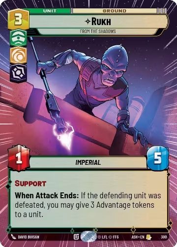 Rukh - From the Shadows (Hyperspace) (300), Ashes of the Empire — Star Wars card price