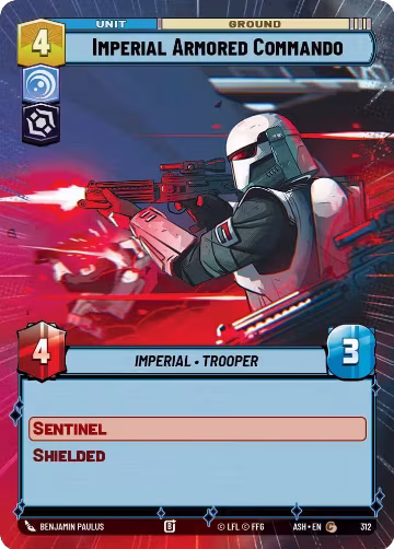 Imperial Armored Commando (Hyperspace) (312), Ashes of the Empire — Star Wars card price