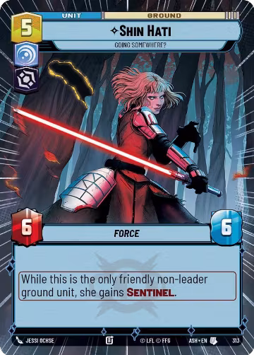 Shin Hati - Going Somewhere? (Hyperspace) (313), Ashes of the Empire — Star Wars card price