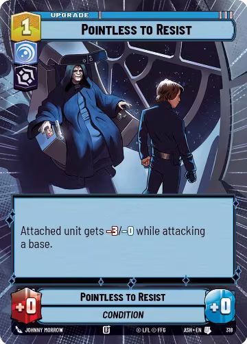 Pointless to Resist (Hyperspace) (318), Ashes of the Empire — Star Wars card price