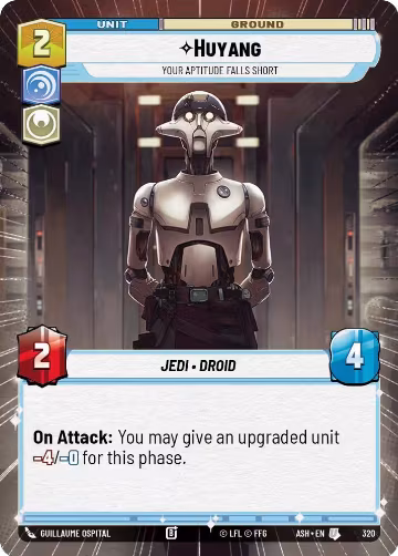 Huyang - Your Aptitude Falls Short (Hyperspace) (320), Ashes of the Empire — Star Wars card price