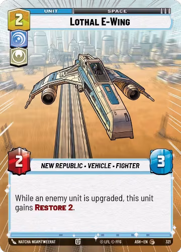 Lothal E-Wing (Hyperspace) (321), Ashes of the Empire — Star Wars card price