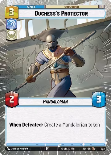 Duchess's Protector (Hyperspace) (322), Ashes of the Empire — Star Wars card price
