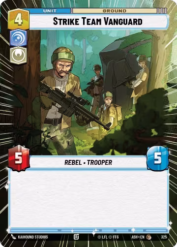 Strike Team Vanguard (Hyperspace) (325), Ashes of the Empire — Star Wars card price