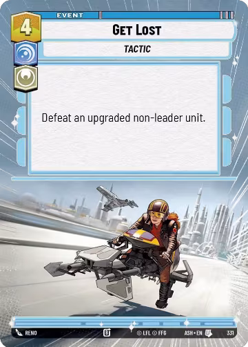 Get Lost (Hyperspace) (331), Ashes of the Empire — Star Wars card price