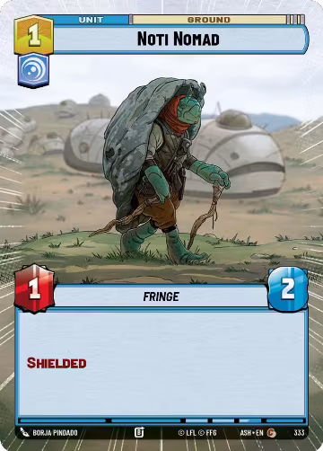 Noti Nomad (Hyperspace) (333), Ashes of the Empire — Star Wars card price