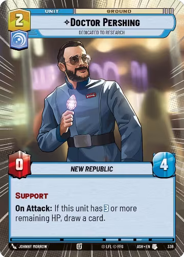 Doctor Pershing - Dedicated to Research (Hyperspace) (336), Ashes of the Empire — Star Wars card price