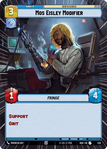 Mos Eisley Modifier (Hyperspace) (338), Ashes of the Empire — Star Wars card price