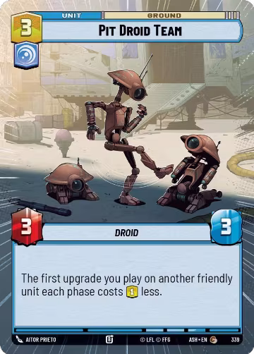 Pit Droid Team (Hyperspace) (339), Ashes of the Empire — Star Wars card price