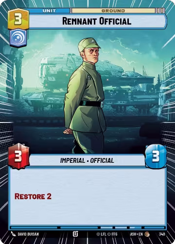 Remnant Official (Hyperspace) (340), Ashes of the Empire — Star Wars card price
