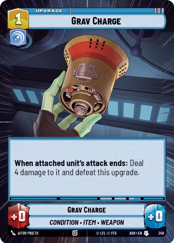 Grav Charge (Hyperspace) (349), Ashes of the Empire — Star Wars card price