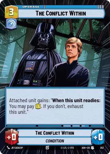 The Conflict Within (Hyperspace) (352), Ashes of the Empire — Star Wars card price