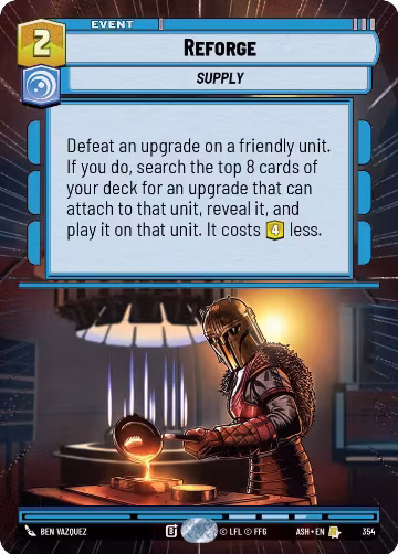 Reforge (Hyperspace) (354), Ashes of the Empire — Star Wars card price
