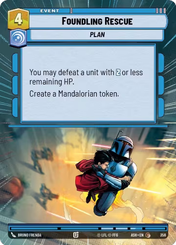 Foundling Rescue (Hyperspace) (356), Ashes of the Empire — Star Wars card price
