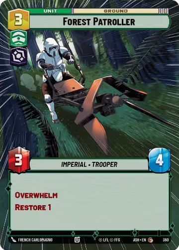 Forest Patroller (Hyperspace) (360), Ashes of the Empire — Star Wars card price