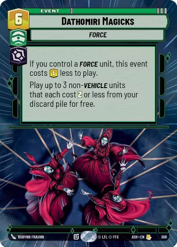 Dathomiri Magicks (Hyperspace) (368), Ashes of the Empire — Star Wars card price