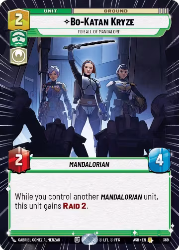 Bo-Katan Kryze - For All of Mandalore (Hyperspace) (369), Ashes of the Empire — Star Wars card price