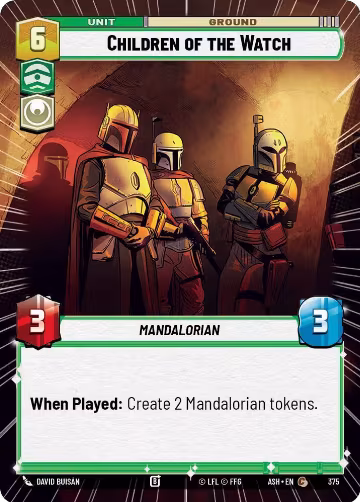 Children of the Watch (Hyperspace) (375), Ashes of the Empire — Star Wars card price