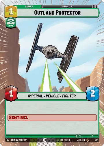 Outland Protector (Hyperspace) (381), Ashes of the Empire — Star Wars card price