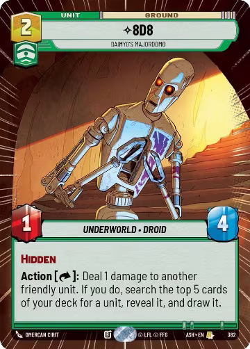 8D8 - Daimyo's Majordomo (Hyperspace) (382), Ashes of the Empire — Star Wars card price