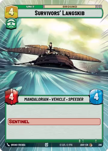 Survivors' Langskib (Hyperspace) (390), Ashes of the Empire — Star Wars card price