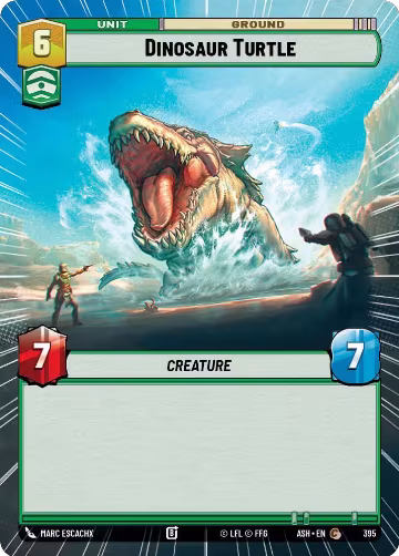 Dinosaur Turtle (Hyperspace) (395), Ashes of the Empire — Star Wars card price