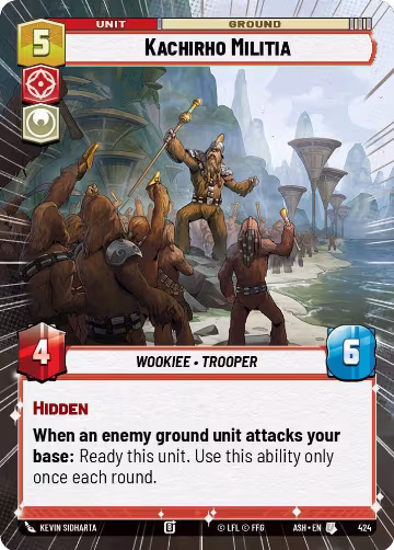 Kachirho Militia (Hyperspace) (424), Ashes of the Empire — Star Wars card price
