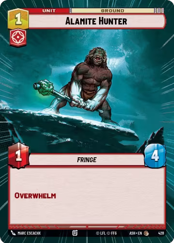 Alamite Hunter (Hyperspace) (428), Ashes of the Empire — Star Wars card price