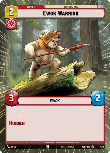 Ewok Warrior (Hyperspace) (430), Ashes of the Empire — Star Wars card price