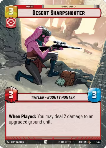 Desert Sharpshooter (Hyperspace) (434), Ashes of the Empire — Star Wars card price
