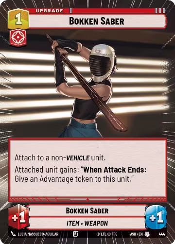 Bokken Saber (Hyperspace) (444), Ashes of the Empire — Star Wars card price