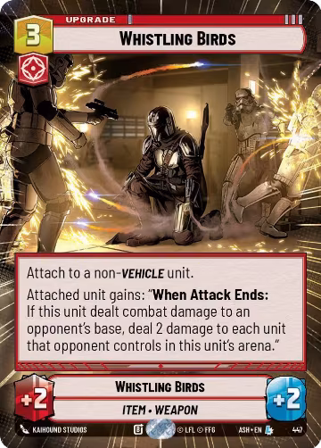 Whistling Birds (Hyperspace) (447), Ashes of the Empire — Star Wars card price