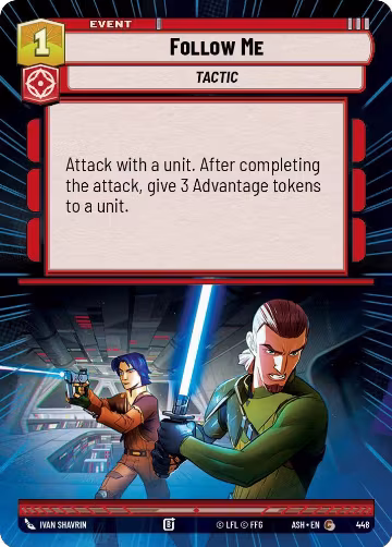 Follow Me (Hyperspace) (448), Ashes of the Empire — Star Wars card price