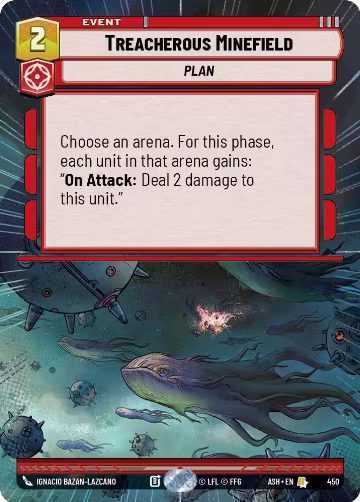 Treacherous Minefield (Hyperspace) (450), Ashes of the Empire — Star Wars card price